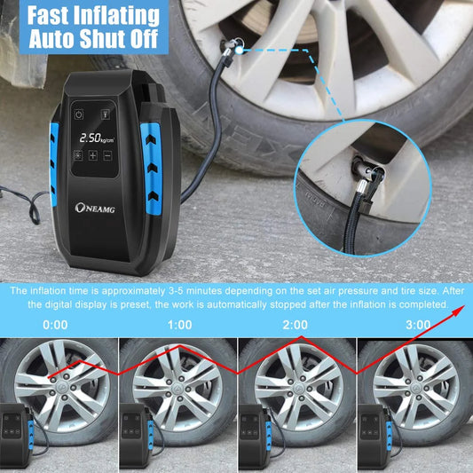 12V Digital Tire Inflator 150 PSI