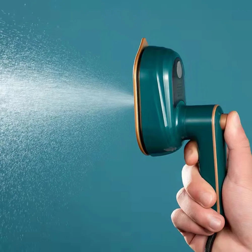 Mini Rotating Steam Iron Handheld Wet and Dry Double Hot Steam Generator Portable Garment Steamer Home Travelling Hanging Ironin