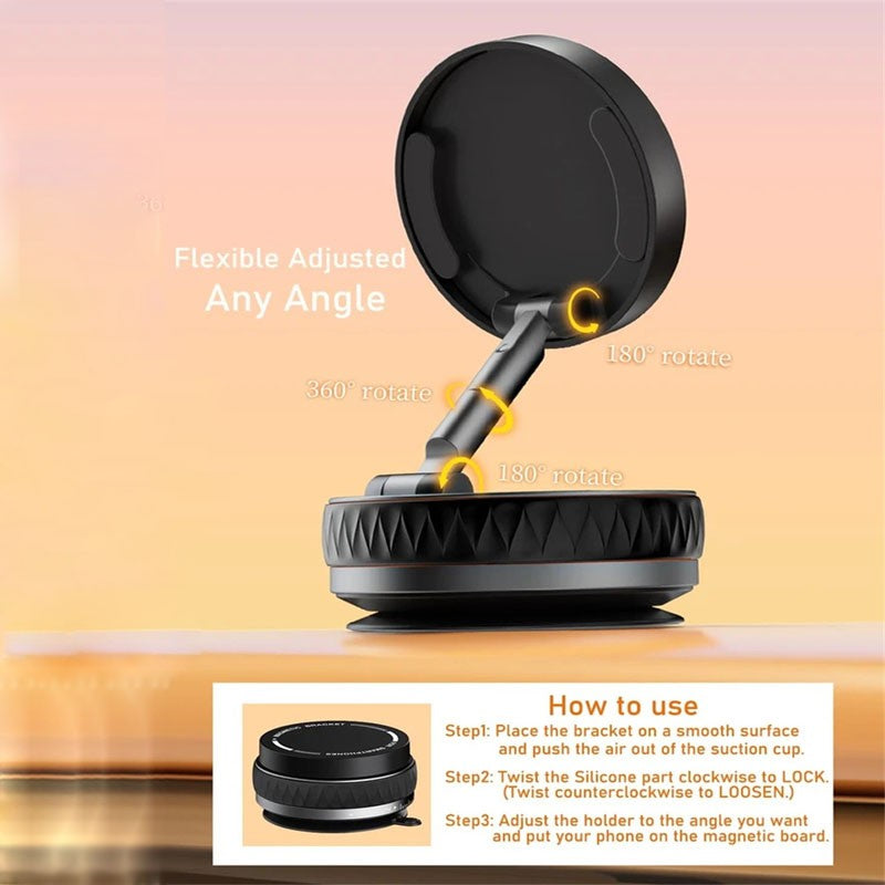 360° Adjustable Magnetic Car Phone Holder