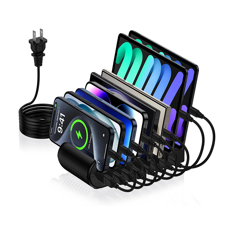 65W 8 Ports USB Multi Charger Station