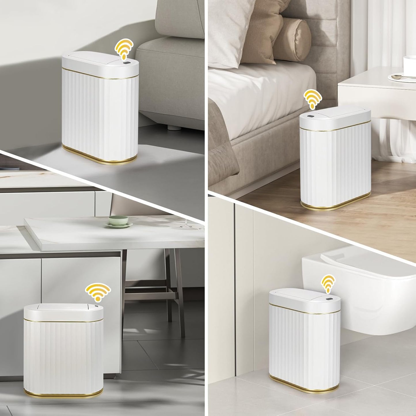 Motion Sensor Automatic Bathroom Trash Can
