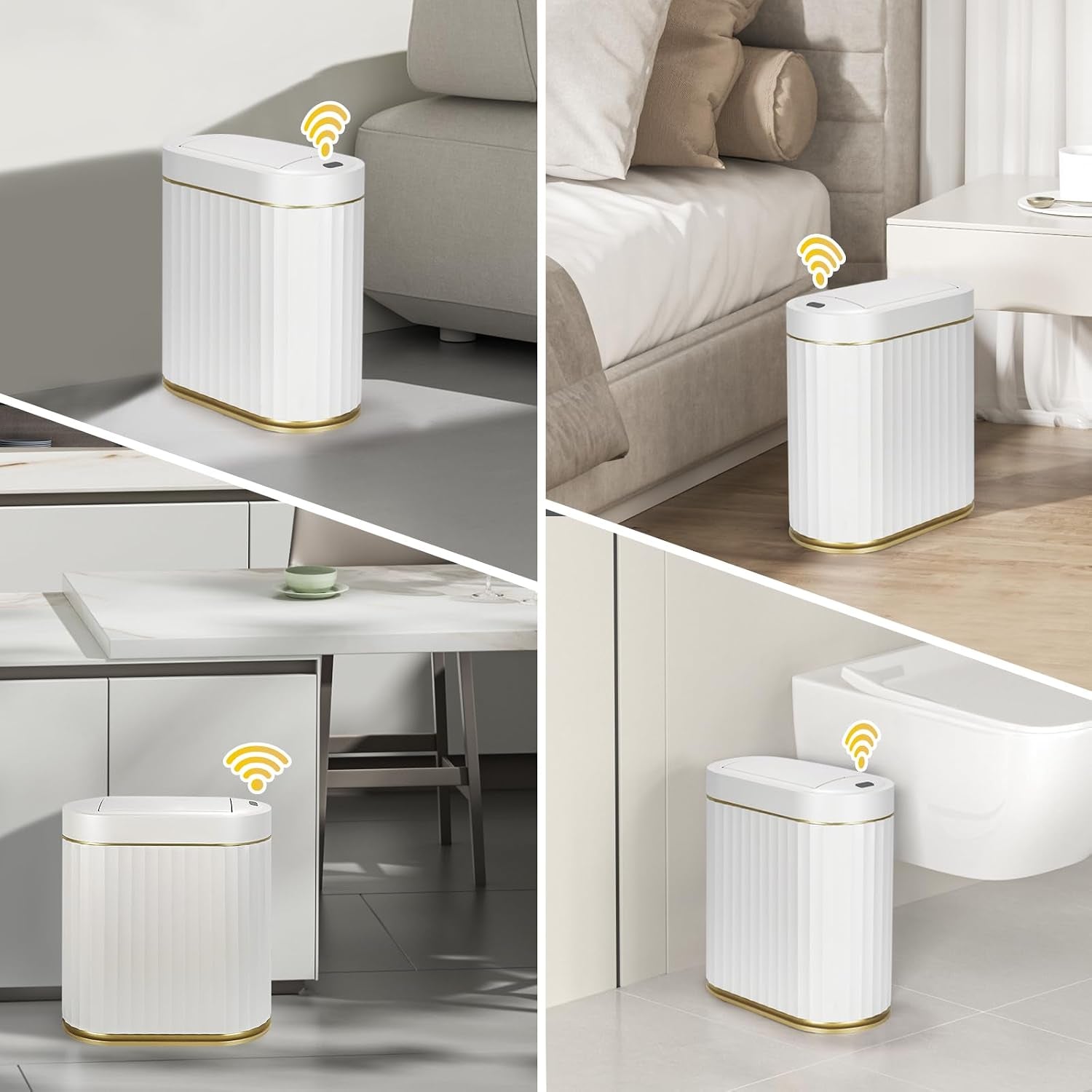 Motion Sensor Automatic Bathroom Trash Can