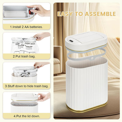 Motion Sensor Automatic Bathroom Trash Can