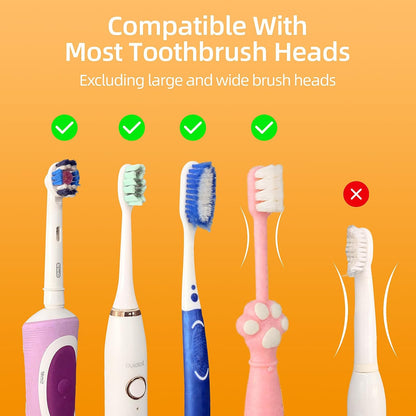 UV Toothbrush Sanitizer Holder for Bathroom, Wall Mounted Heated Drying