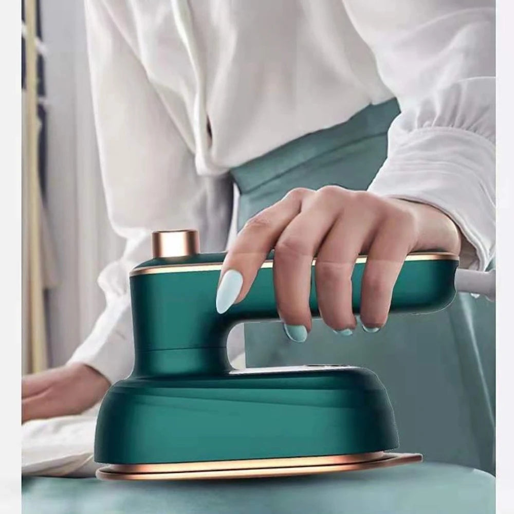 Mini Rotating Steam Iron Handheld Wet and Dry Double Hot Steam Generator Portable Garment Steamer Home Travelling Hanging Ironin