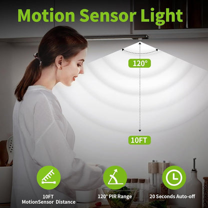 6 Pack Rechargeable Motion Sensor Cabinet Light