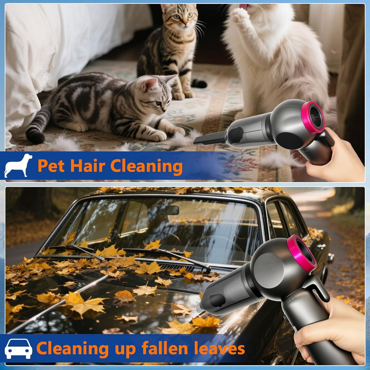 6-In-1 Portable Handheld Vacuum Cleaner
