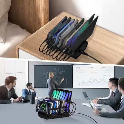 65W 8 Ports USB Multi Charger Station