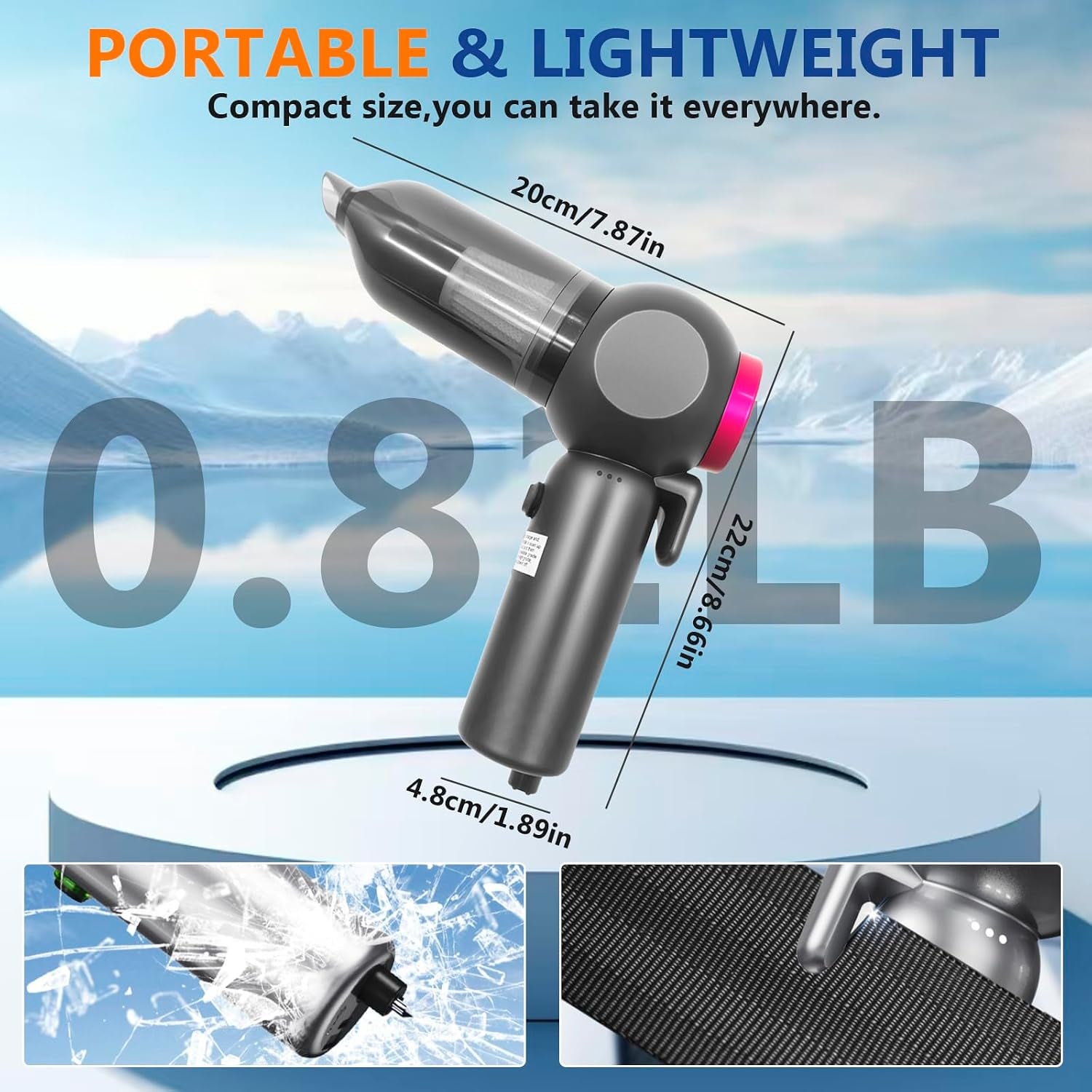 6-In-1 Portable Handheld Vacuum Cleaner