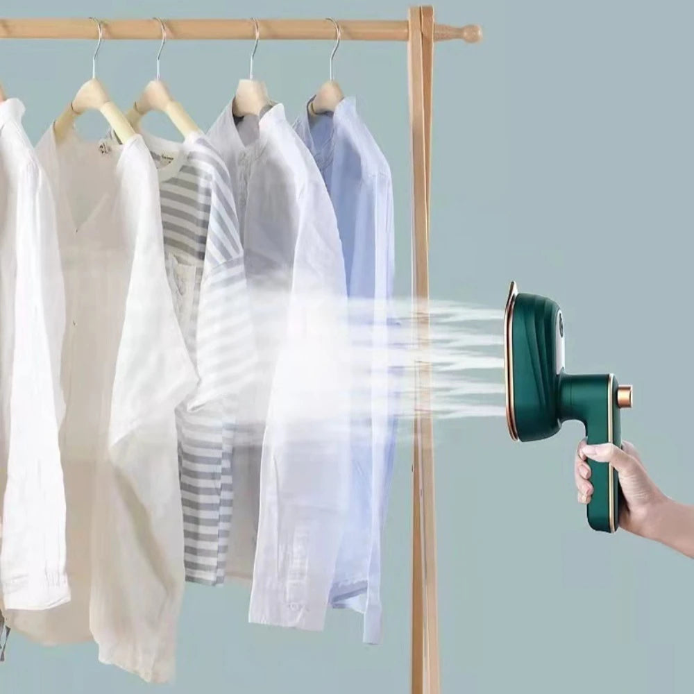 Mini Rotating Steam Iron Handheld Wet and Dry Double Hot Steam Generator Portable Garment Steamer Home Travelling Hanging Ironin