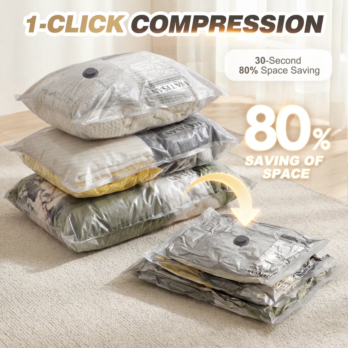 14 Combo Vacuum Storage Bags with Electric Pump