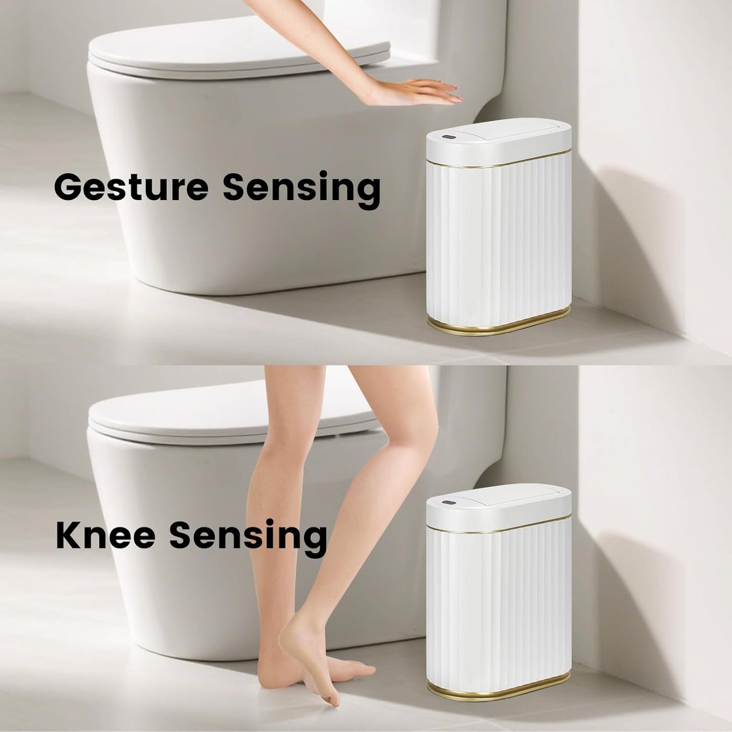 Motion Sensor Automatic Bathroom Trash Can