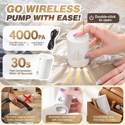 14 Combo Vacuum Storage Bags with Electric Pump